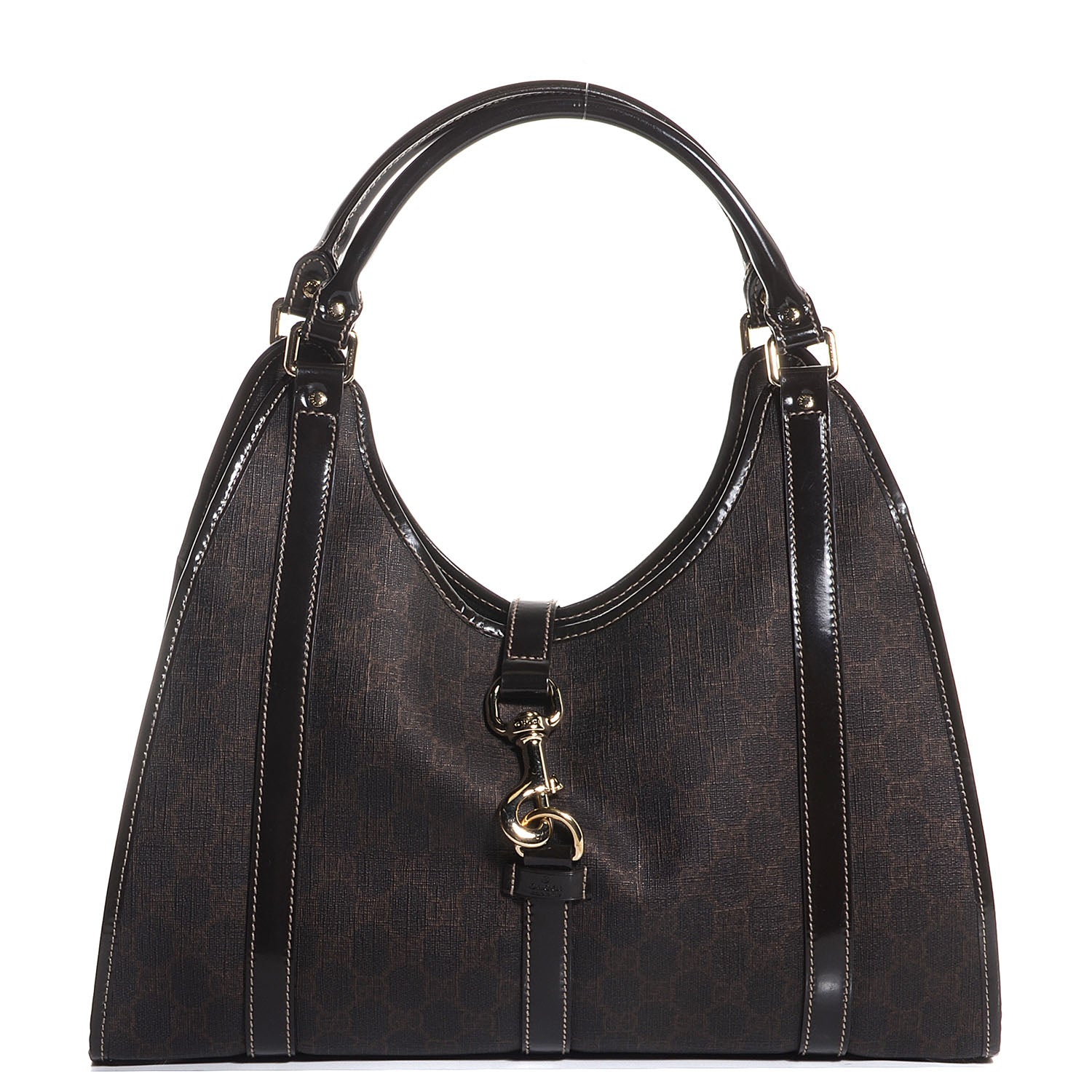 Gucci GG Plus Monogram Medium Joy Shoulder Bag Dark Brown 1 of 9