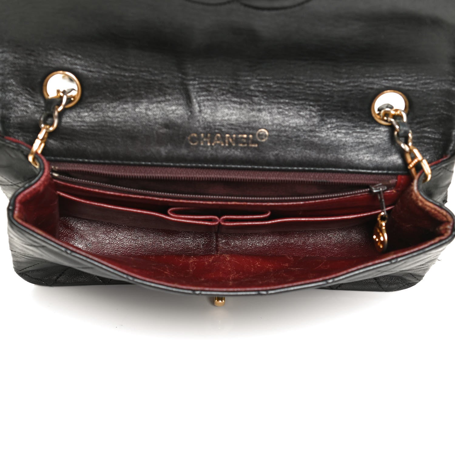 Chanel Lambskin Quilted Small Single Flap Black 4 of 14