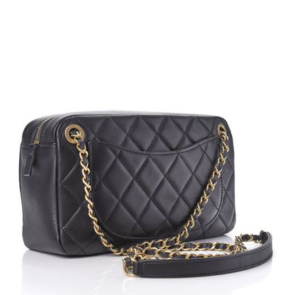 Chanel Lambskin Quilted All About Chains Camera Bag Black 3 of 11