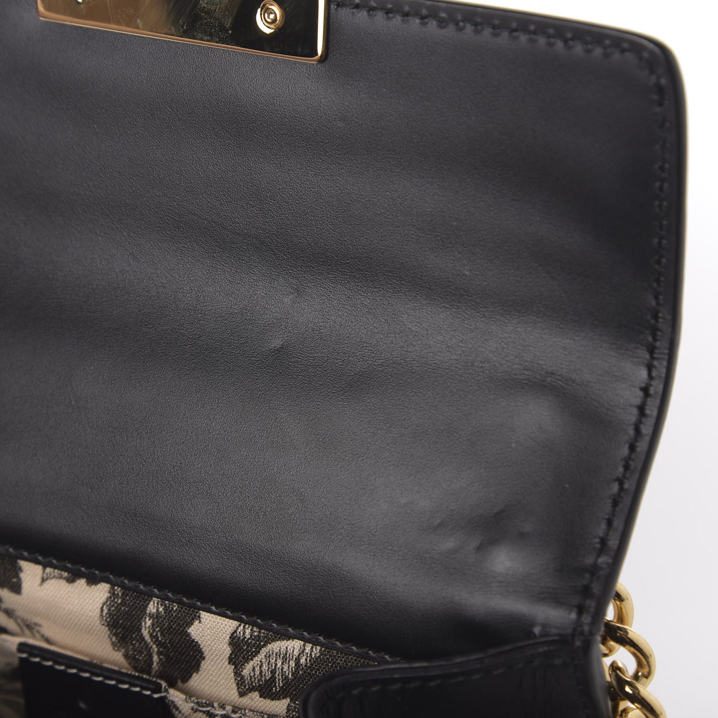 Guccissima Small Padlock Shoulder Bag Black