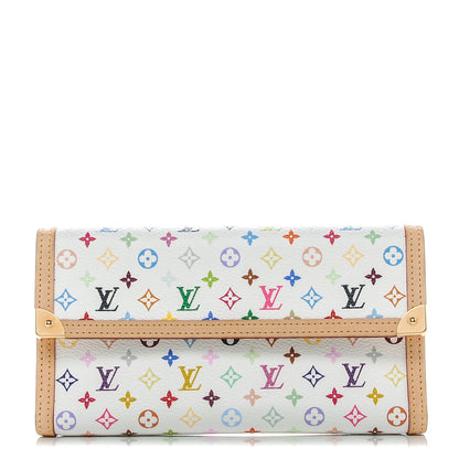 Louis Vuitton Monogram Multicolor Porte Tresor International Wallet White 1 of 6