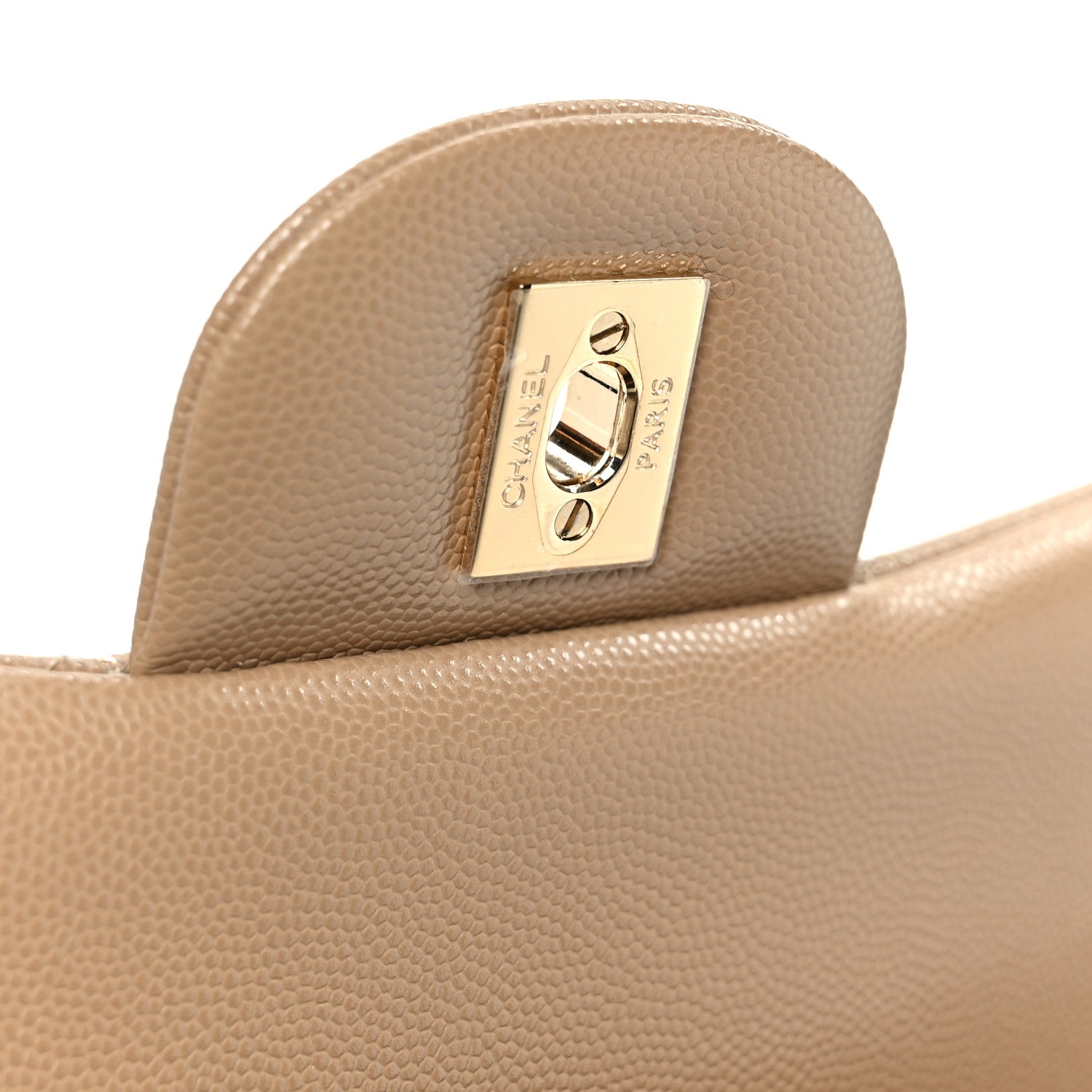 Chanel Caviar Quilted Jumbo Double Flap Dark Beige 7 of 15