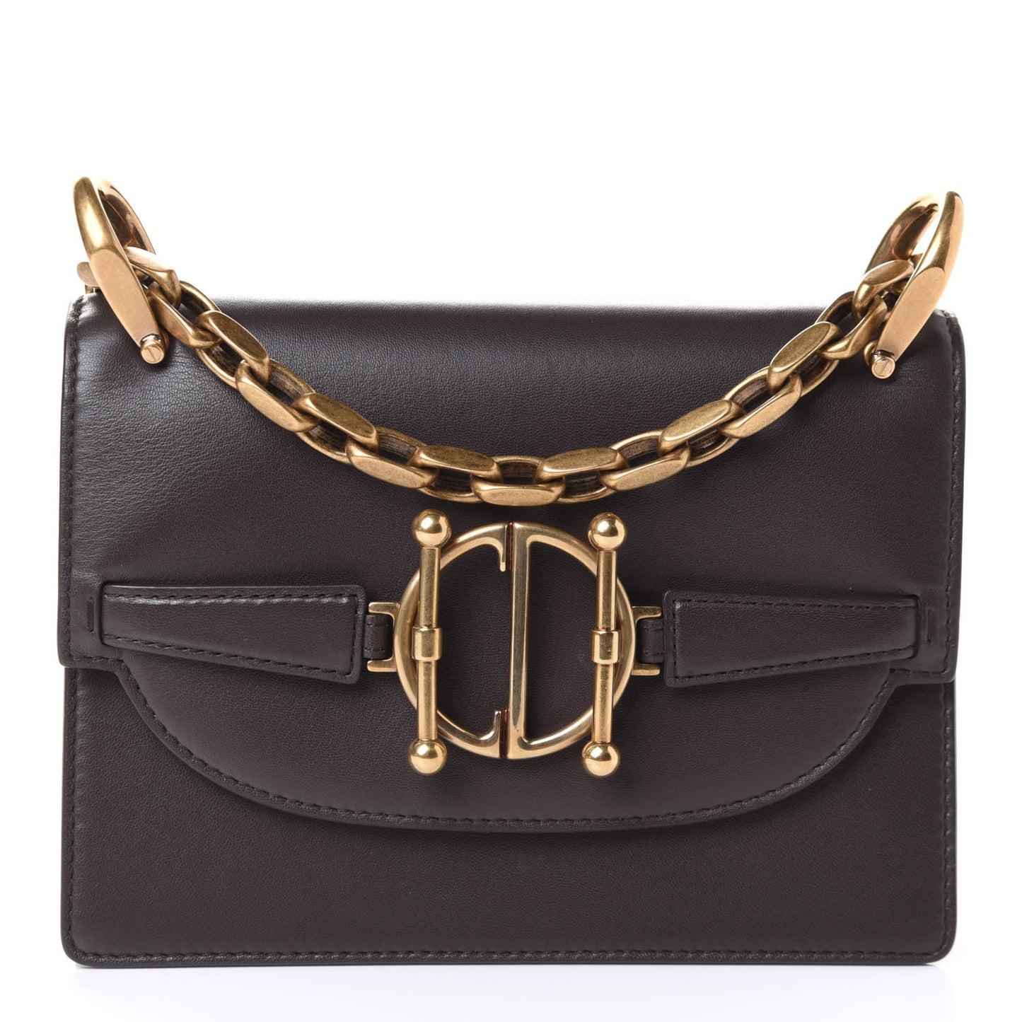 Calfskin Direction Flap Black