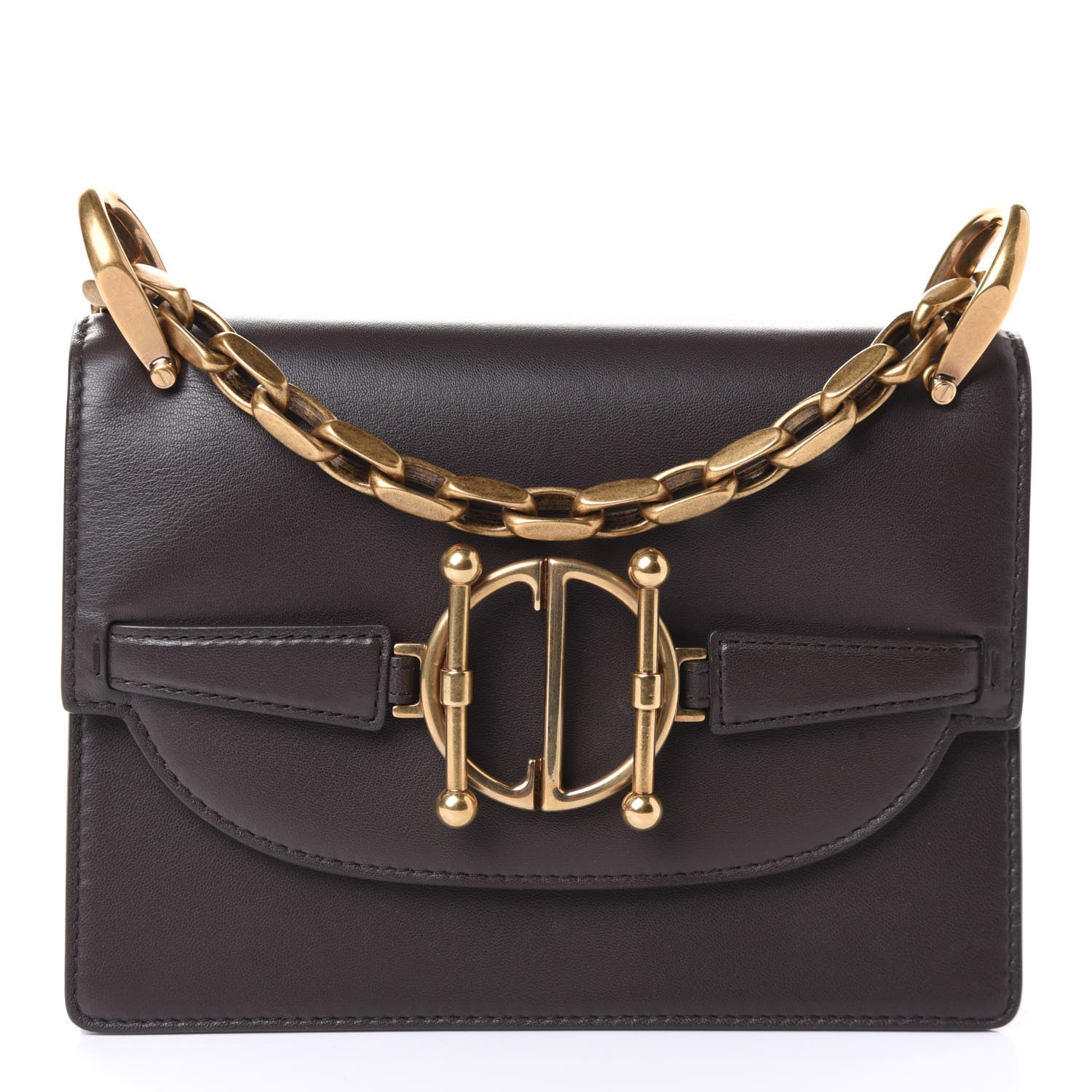 Christian Dior Calfskin Direction Flap Black 1 of 4
