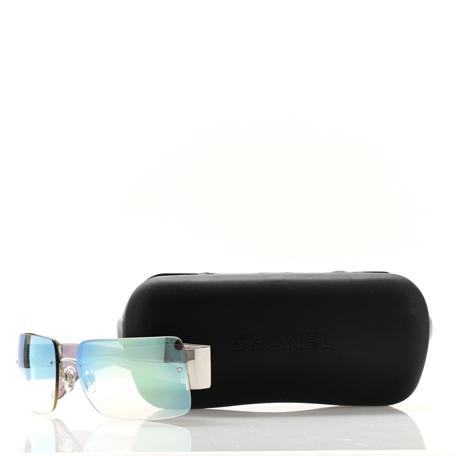 Chanel Crystal CC Sunglasses 4095-B Silver 8 of 8
