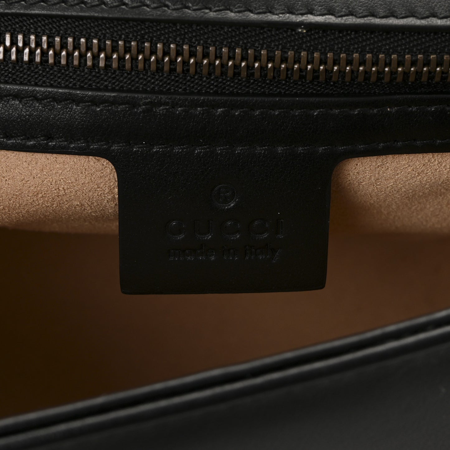 Calfskin Matelasse Small GG Marmont Shoulder Bag Black
