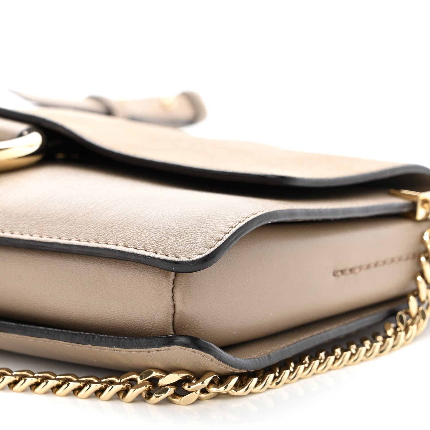 Chloe Suede Calfskin Small Faye Shoulder Bag Motty Grey 10 of 13