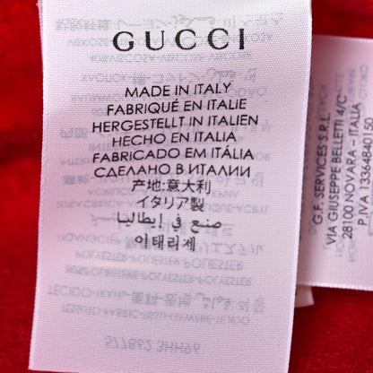 Gucci Felt Embroidered GG Patch Beret Hat L Red 6 of 6