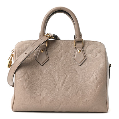 Louis Vuitton Empreinte Monogram Giant Speedy Bandouliere 25 Tourterelle 1 of 9
