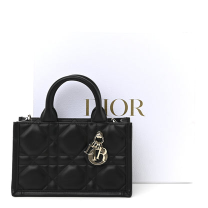 Christian Dior Calfskin Macrocannage Mini Book Tote Black 11 of 11