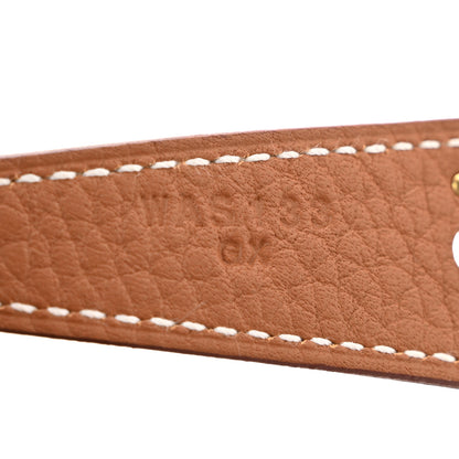Hermes Taurillon Clemence Lindy 26 Gold 7 of 11