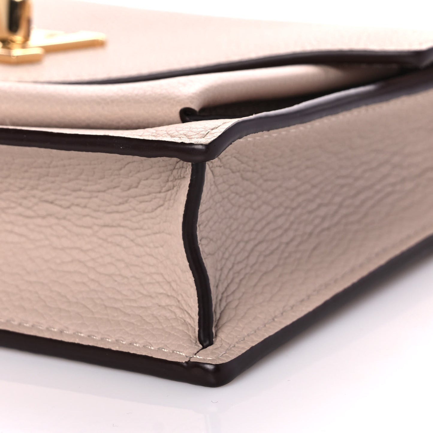 Soft Calfskin My Lockme Chain Pochette Greige