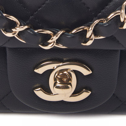 Chanel Lambskin Quilted Mini Square Flap Black 8 of 10