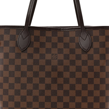 Louis Vuitton Damier Ebene Neo Neverfull MM Rose Ballerine 9 of 14