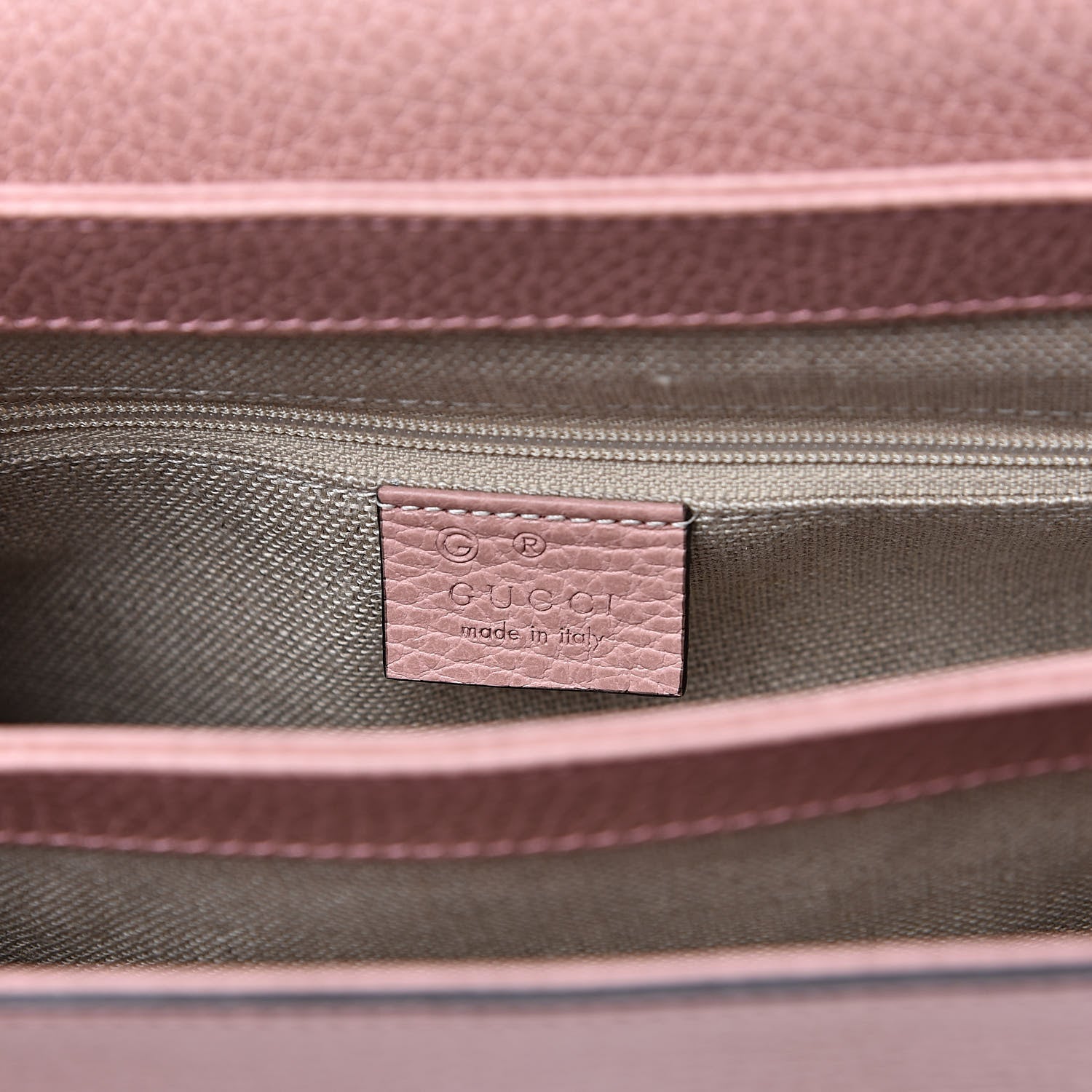Gucci Dollar Calfskin Interlocking G Top Handle Shoulder Bag Soft Pink 6 of 9