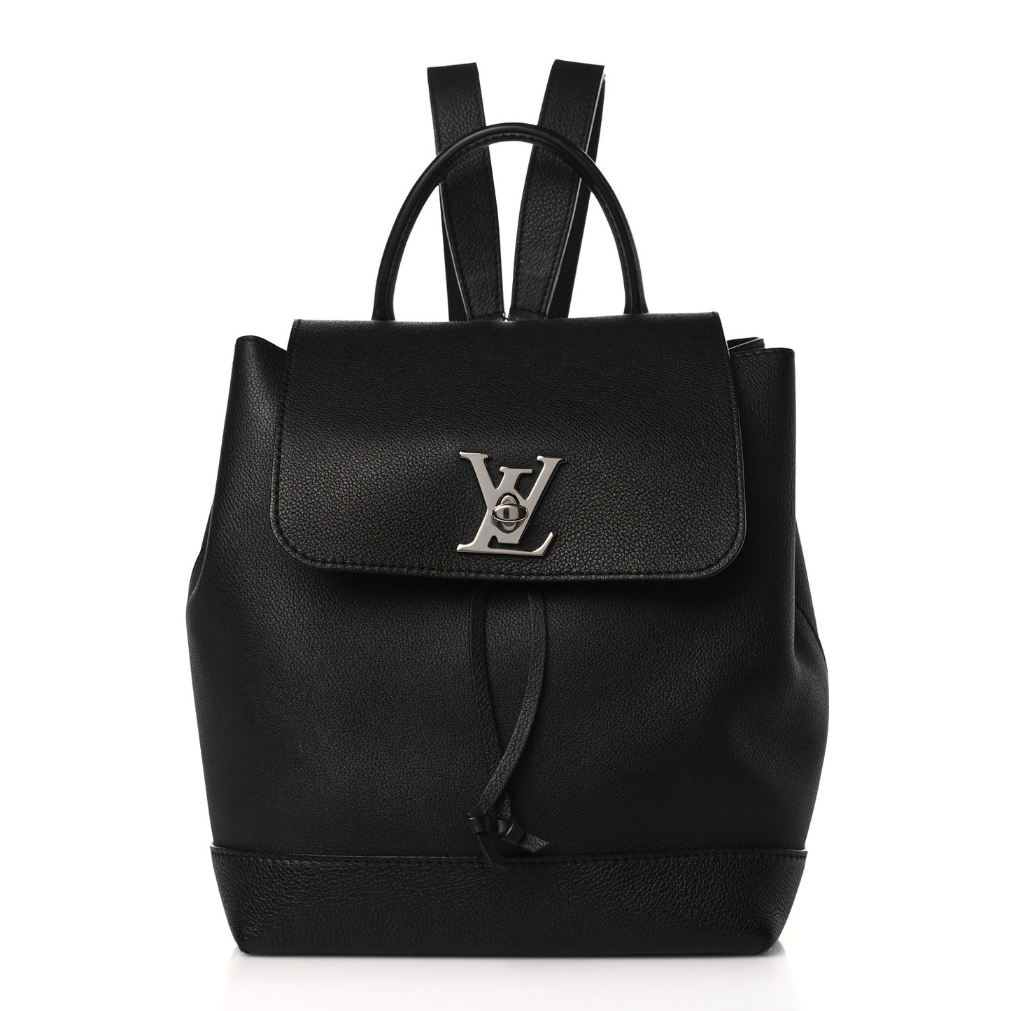 Calfskin Lockme Backpack Black