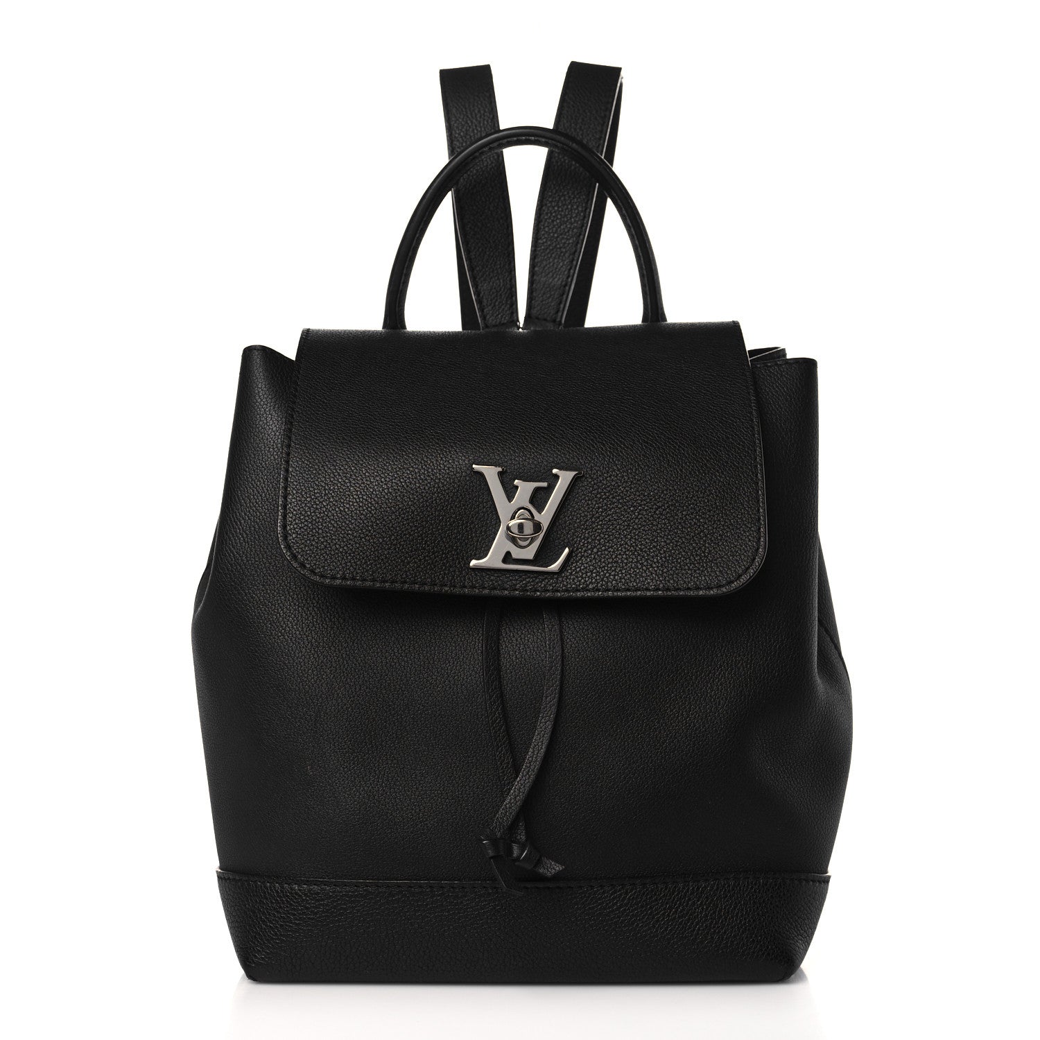 Louis Vuitton Calfskin Lockme Backpack Black 1 of 8