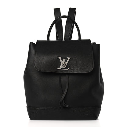 Louis Vuitton Calfskin Lockme Backpack Black 1 of 8