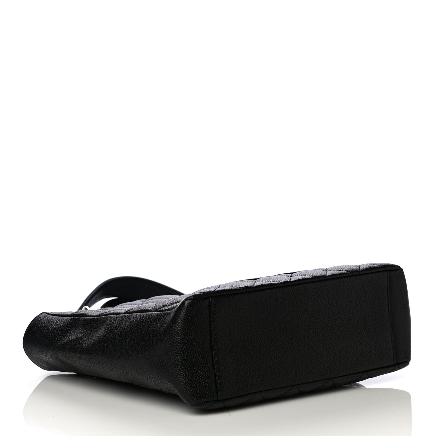 Caviar Quilted Petit Shopping Tote PST Black