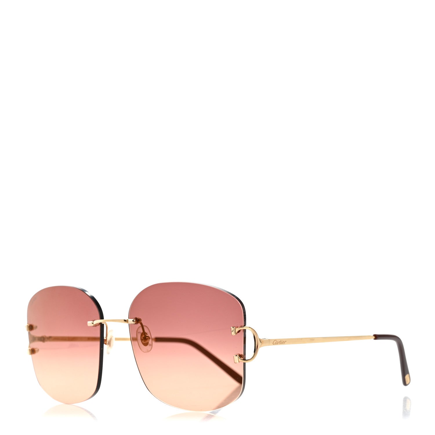 Cartier Metal C Decor CT0037RS Sunglasses Gold 1 of 8