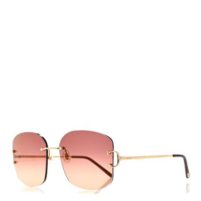 Cartier Metal C Decor CT0037RS Sunglasses Gold 1 of 8