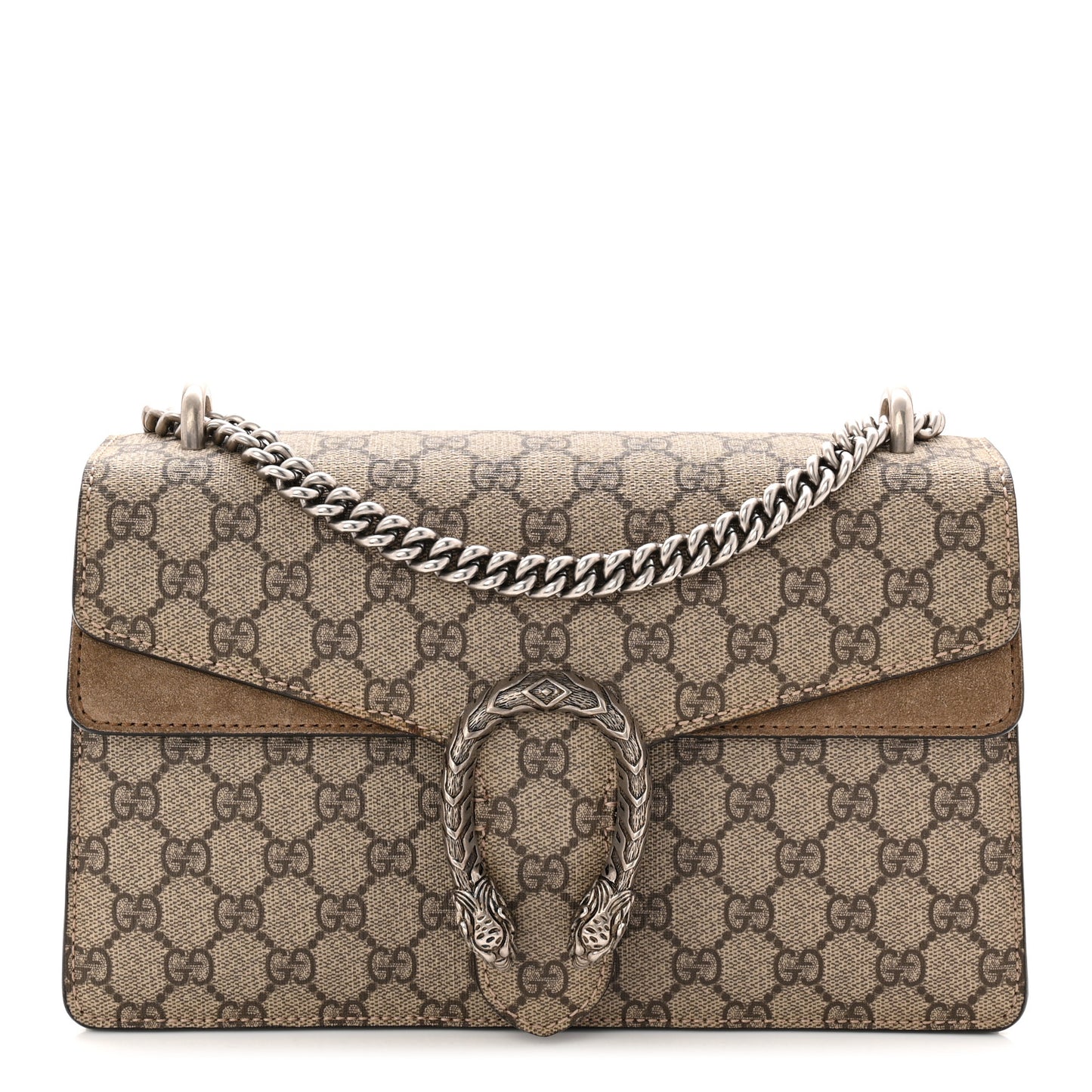 GG Supreme Monogram Small Dionysus Shoulder Bag Taupe