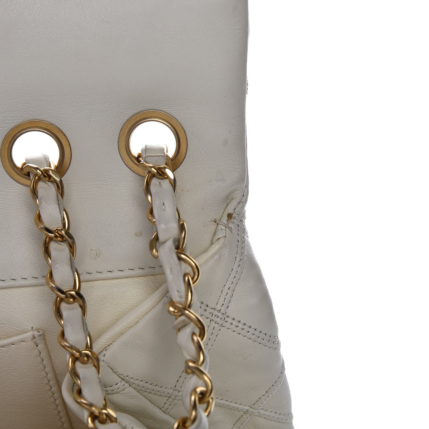 Chanel Calfskin Stitched Thin City Flap White 13 of 18