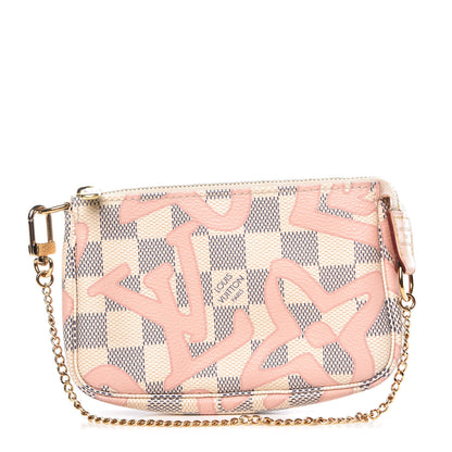 Louis Vuitton Damier Azur Tahitienne Mini Pochette Accessories 1 of 7