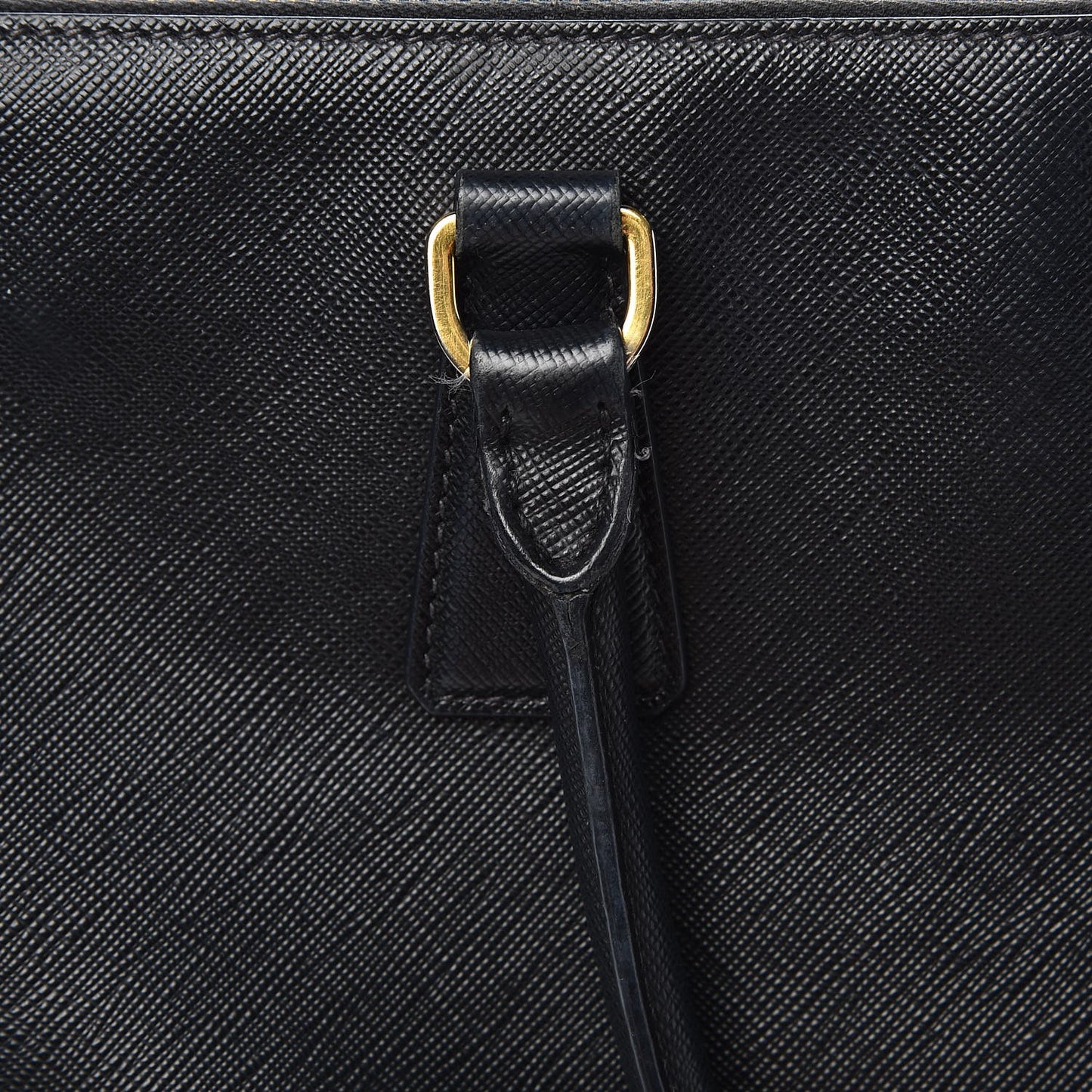 Saffiano Medium Galleria Double Zip Tote Black