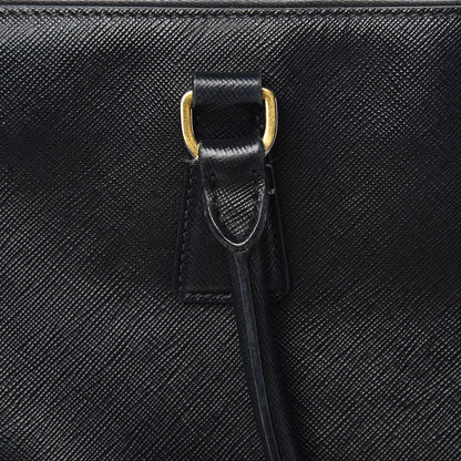 Prada Saffiano Medium Galleria Double Zip Tote Black 15 of 25