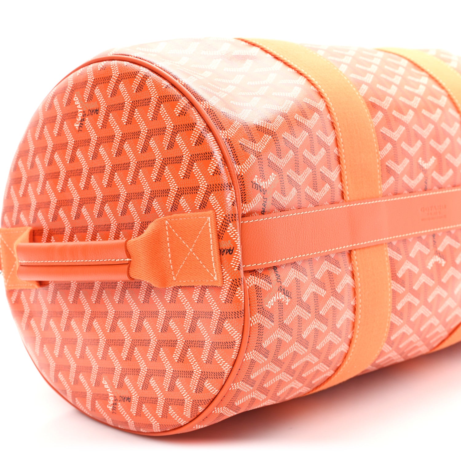Goyard Goyardine Barrel 40 Sports Bag Orange 8 of 10