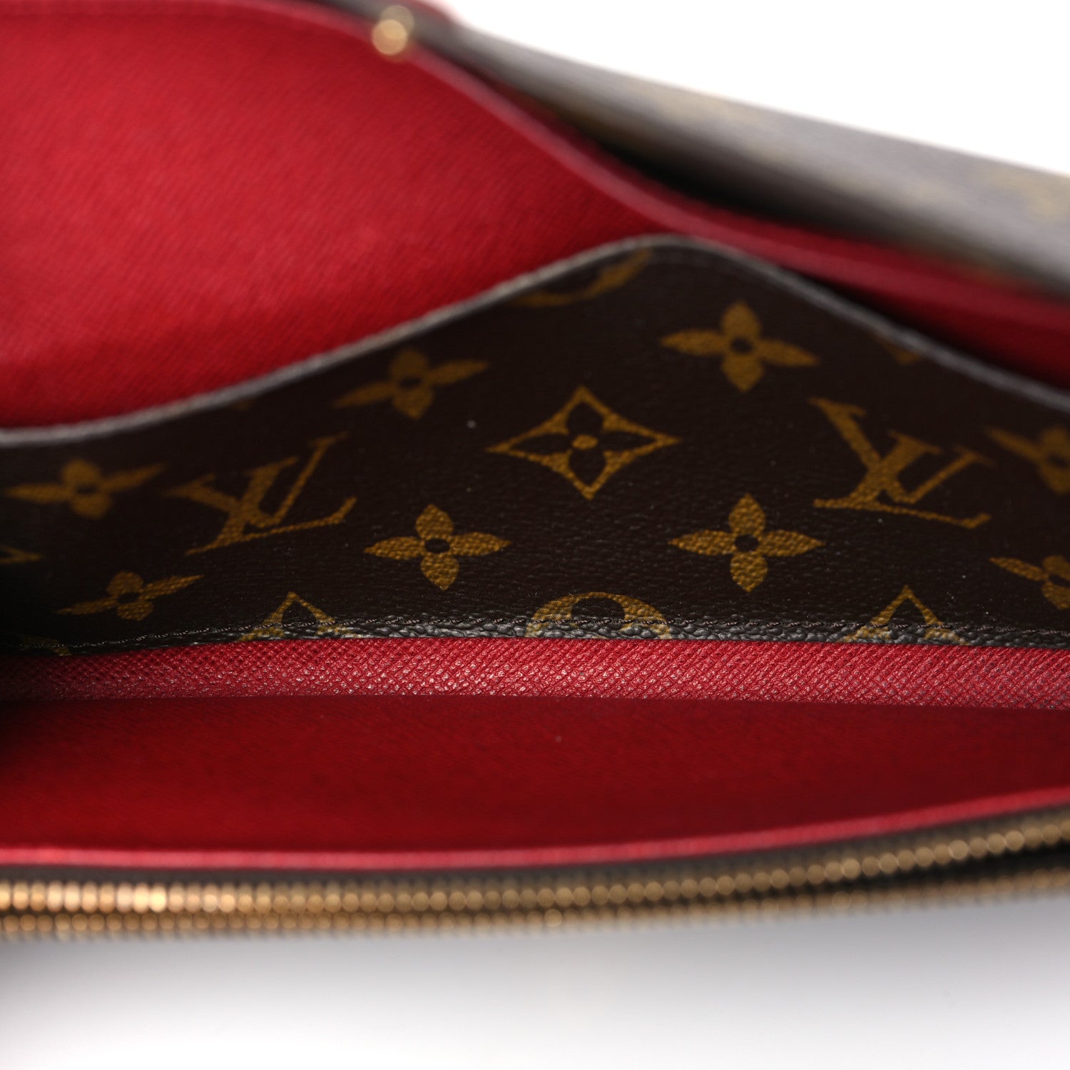 Louis Vuitton Monogram Emilie Wallet Rouge 5 of 12