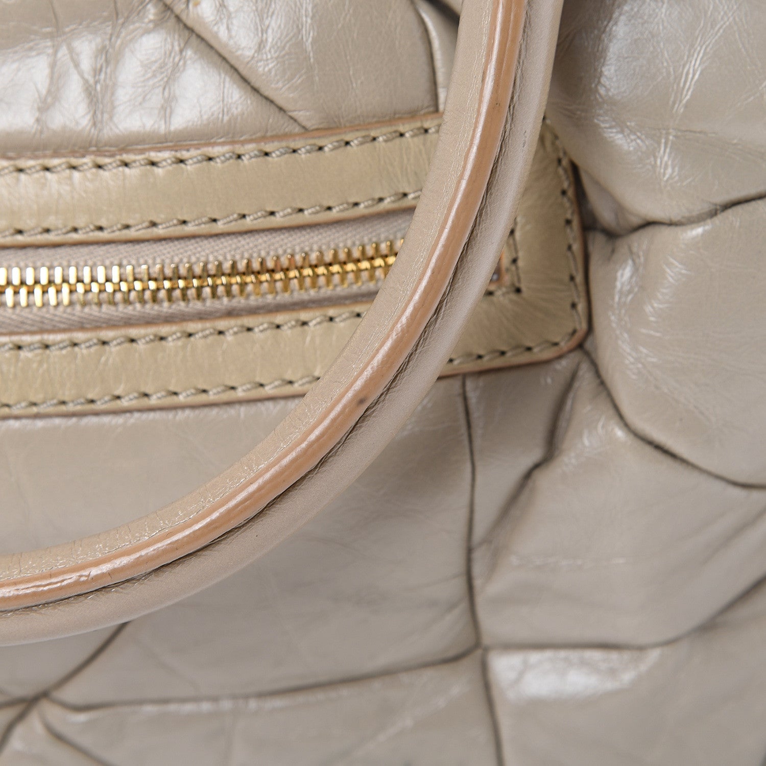 Marc Jacobs Calfskin Quilted Stam Light Grey 13 of 17