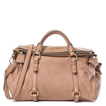Miu Miu Vitello Medium Bow Bag Mughetto 1 of 21