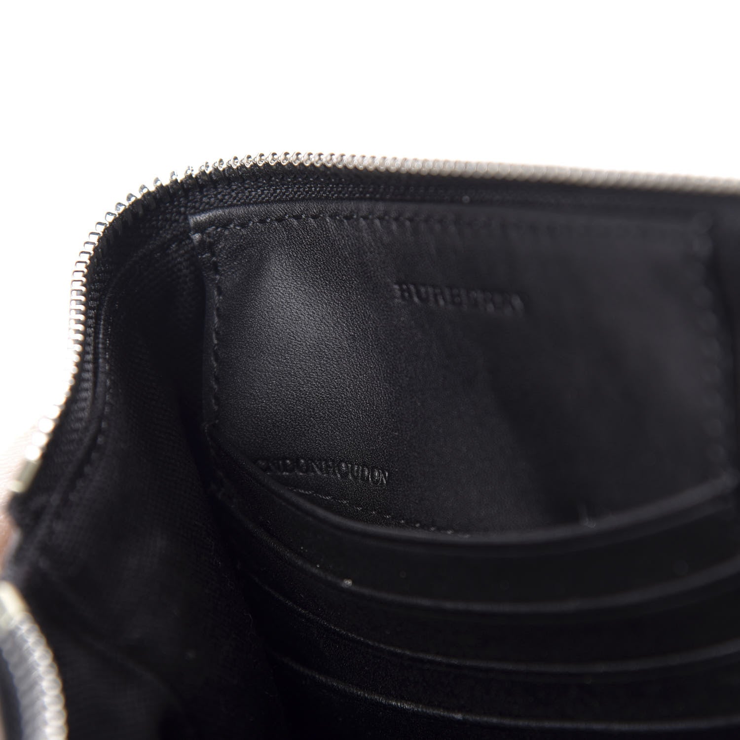 Burberry Mega Check Peyton Crossbody Clutch Bag Black 9 of 11