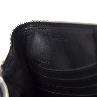Burberry Mega Check Peyton Crossbody Clutch Bag Black 9 of 11
