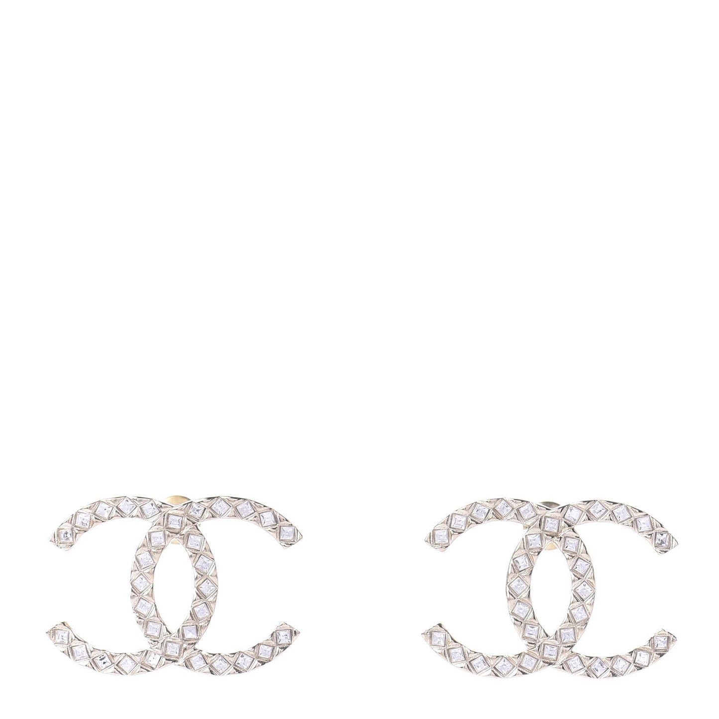 Baguette Crystal High Society CC Earrings Gold