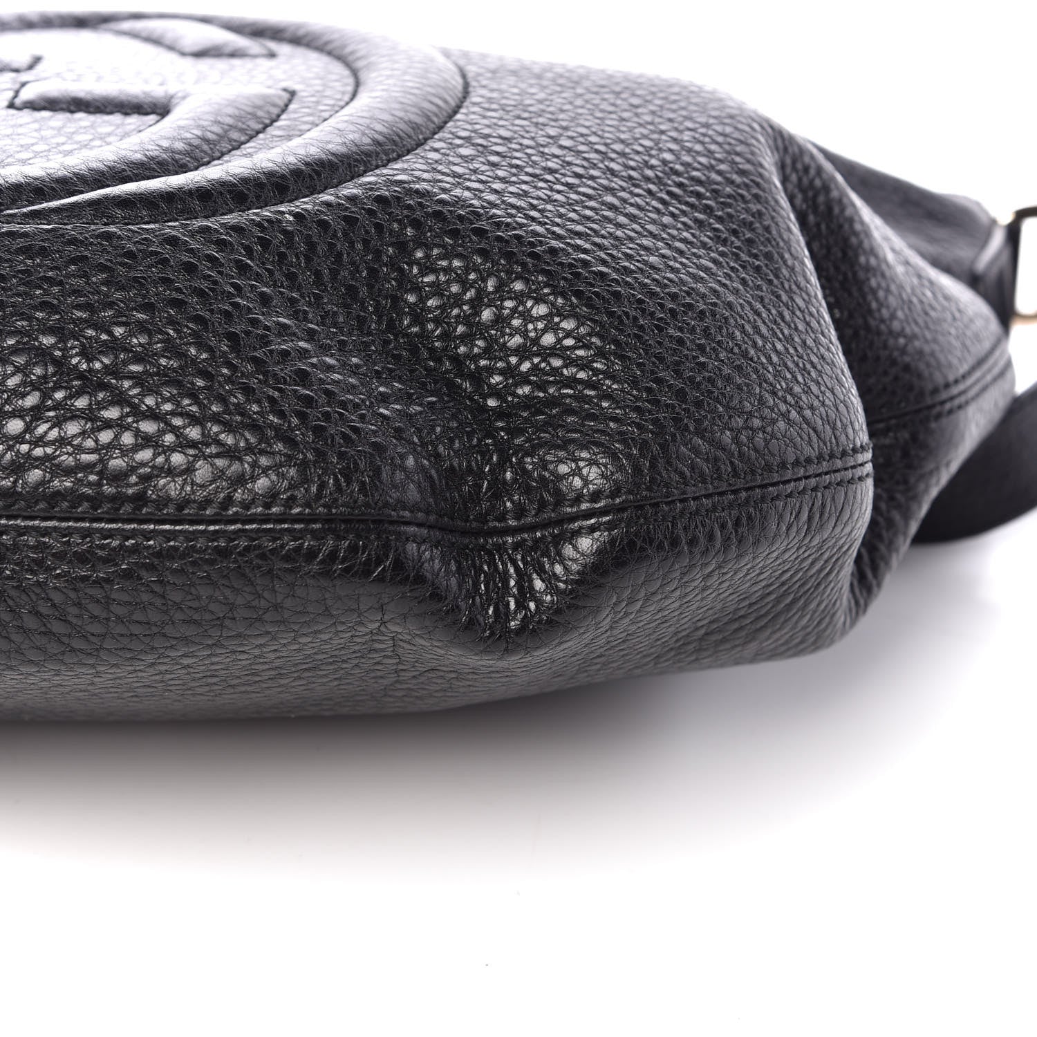 Gucci Pebbled Calfskin Medium Soho Hobo Black 10 of 11
