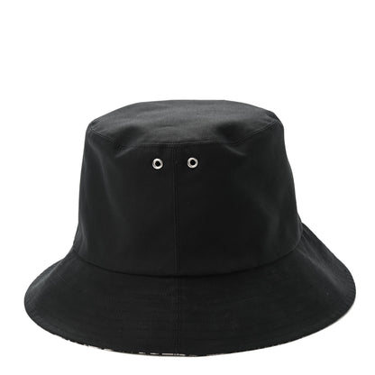 Christian Dior Polyester Cotton Oblique Reversible Teddy-D Brim Bucket Hat 56 Black 9 of 12