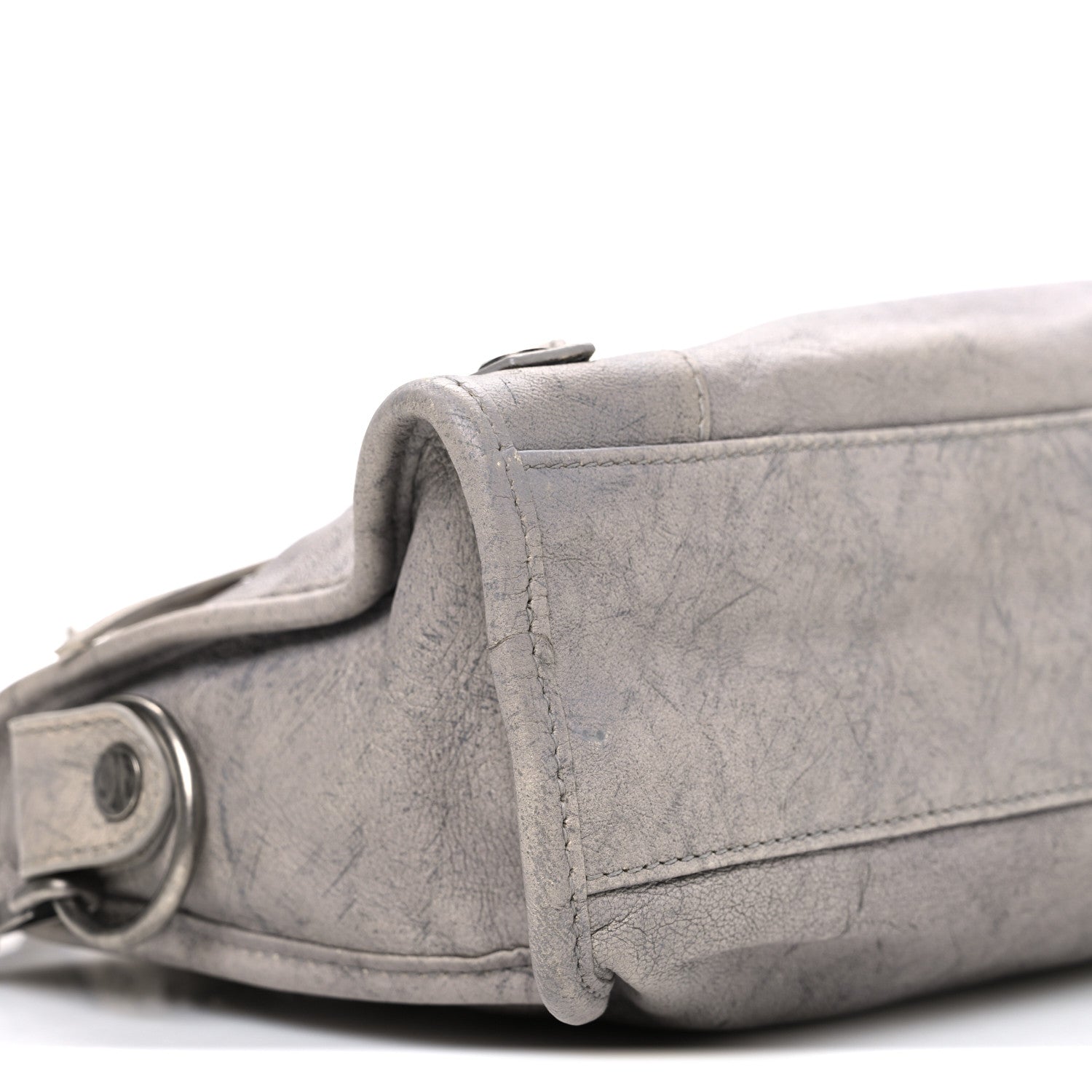 Balenciaga Agneau Marble Hardware Mini City Grey 9 of 11