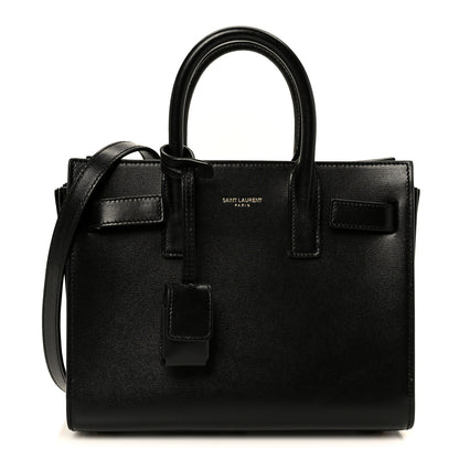 Saint Laurent Calfskin Nano Sac De Jour Black 1 of 11