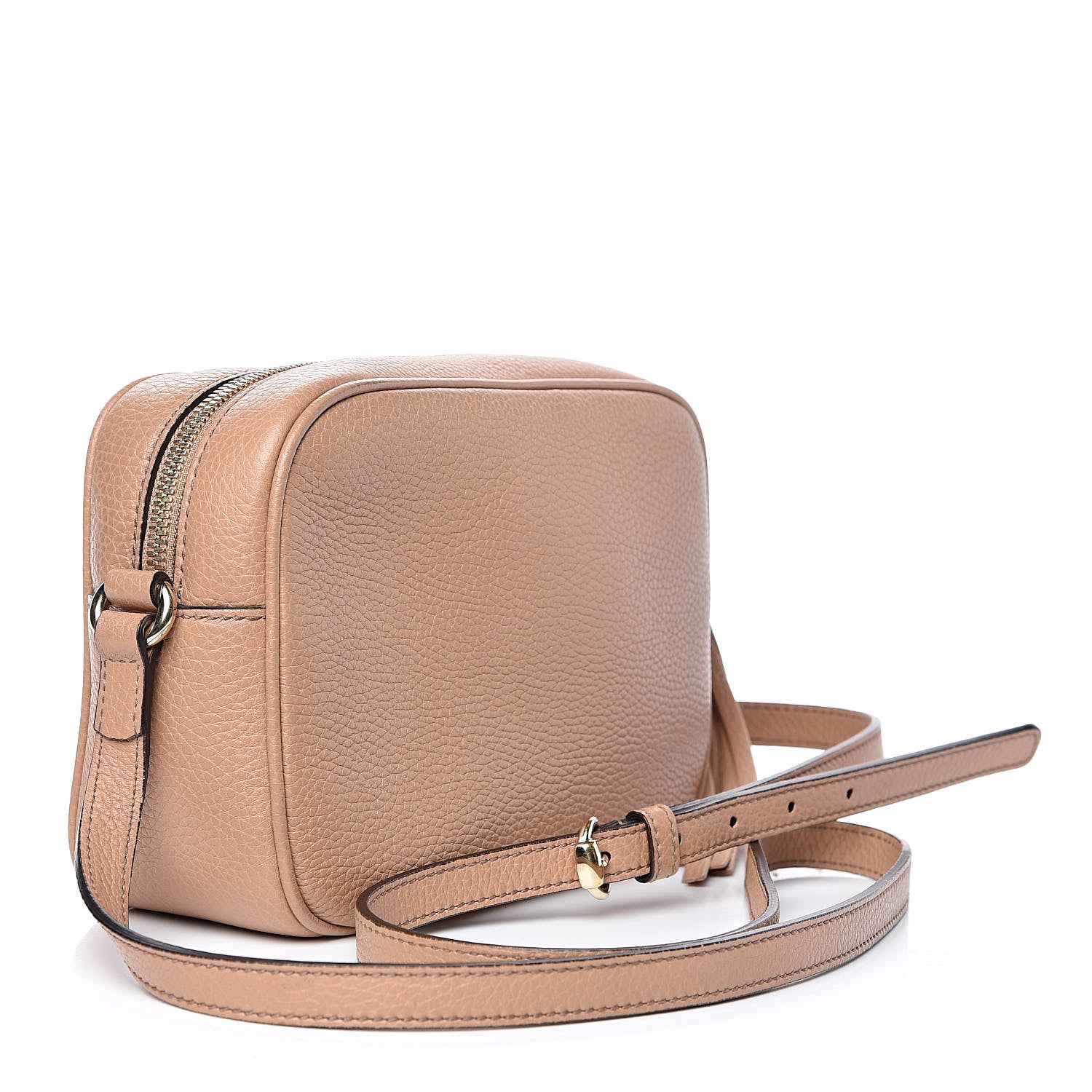 Gucci Pebbled Calfskin Small Soho Disco Bag Rose Beige 3 of 11