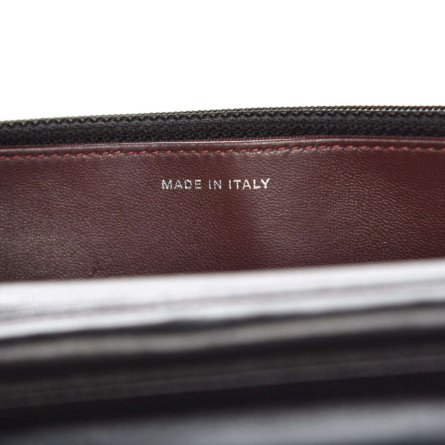 Lambskin Quilted Wallet On Chain WOC Black