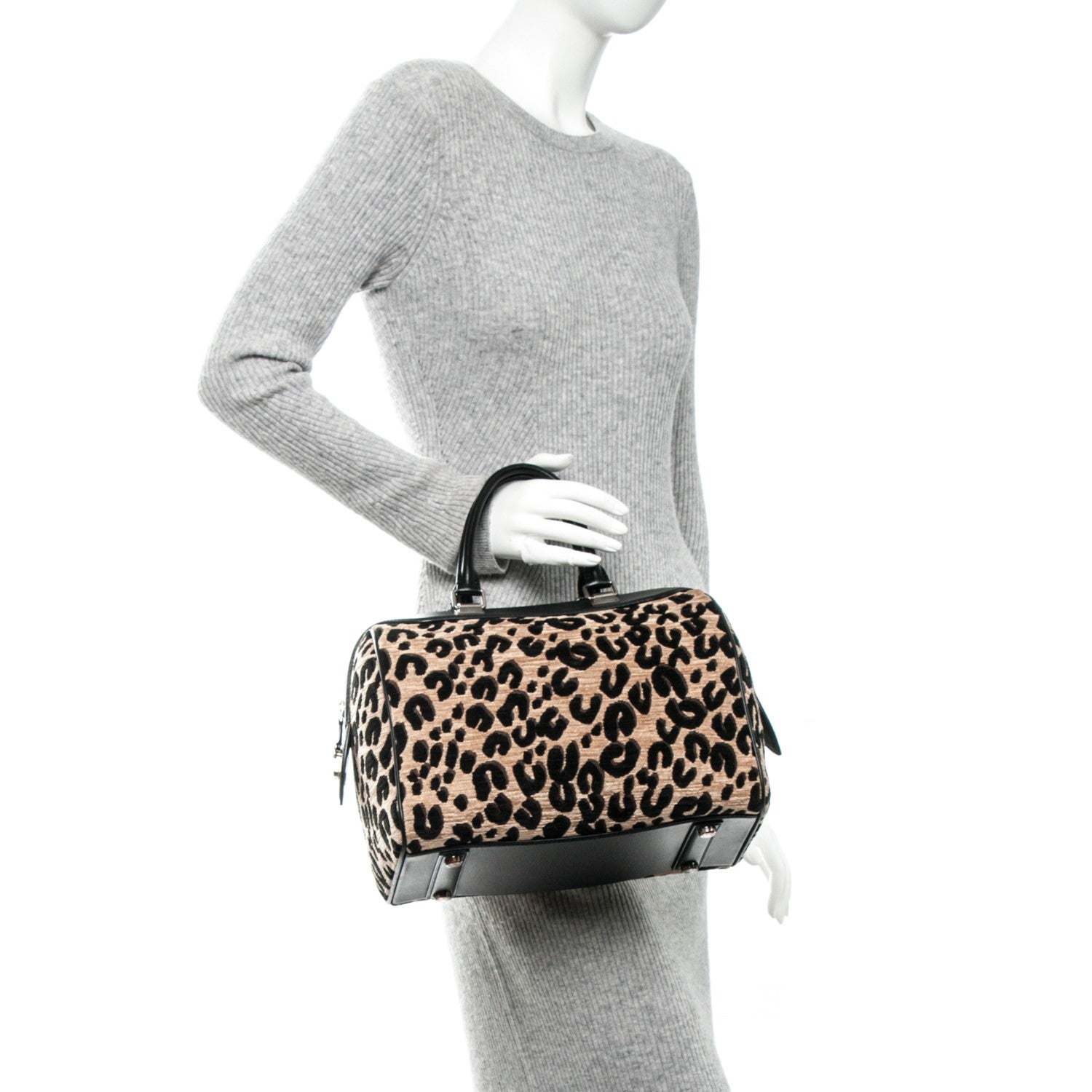 Louis Vuitton Jacquard Velvet Leopard Print Stephen Sprouse Speedy 2 of 7