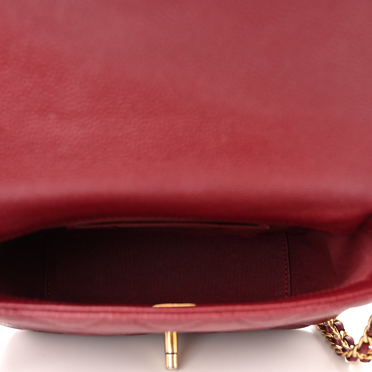 Chanel Caviar Quilted Mini Chain Soul Flap Burgundy 5 of 11