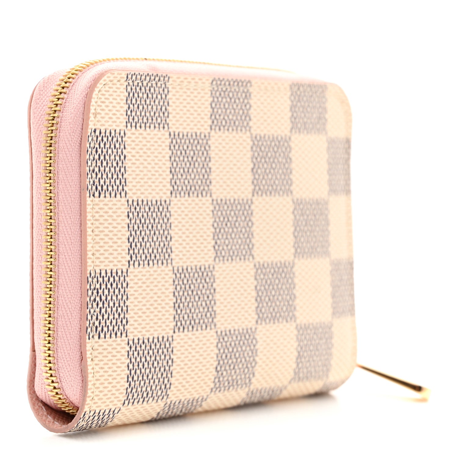 Louis Vuitton Damier Azur Zippy Coin Purse Rose Ballerine 3 of 6