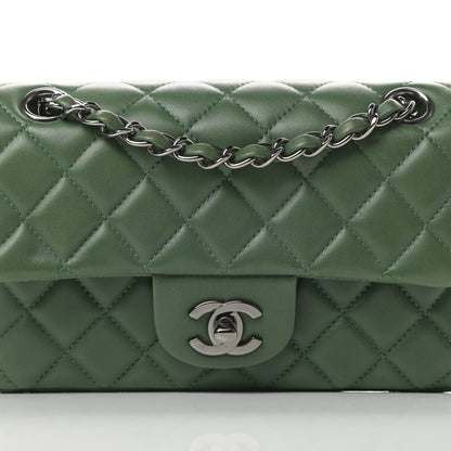 Chanel Lambskin Quilted Mini Rectangular Flap Green 8 of 14