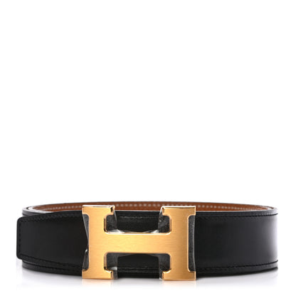 Hermes Swift Togo 32mm H Belt 85 Black Gold 1 of 5