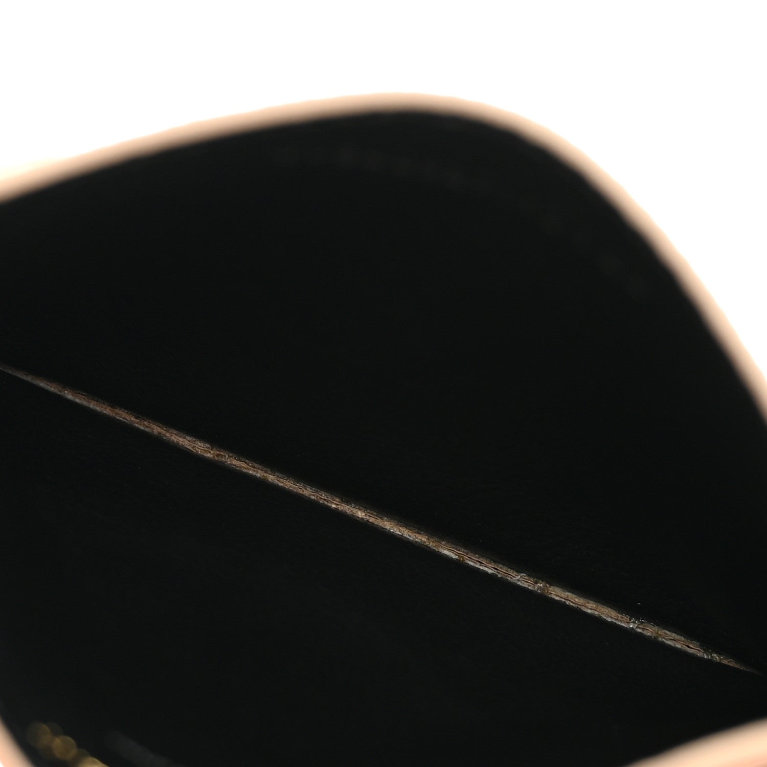 Saint Laurent Grain De Poudre Matelasse Chevron Monogram Credit Card Case Dark Beige 5 of 8