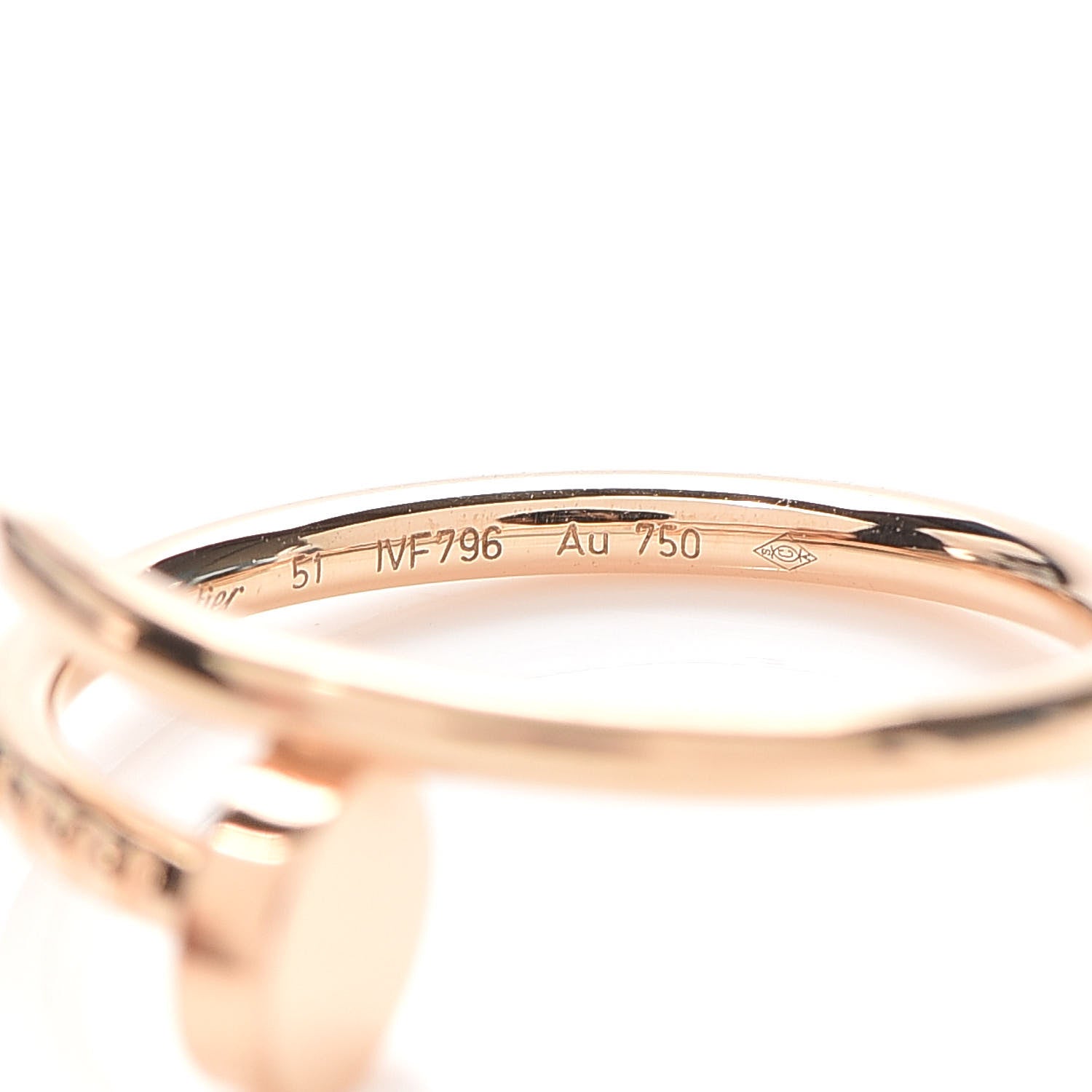 Cartier 18K Pink Gold Small Juste Un Clou Ring 51 5.75 5 of 7